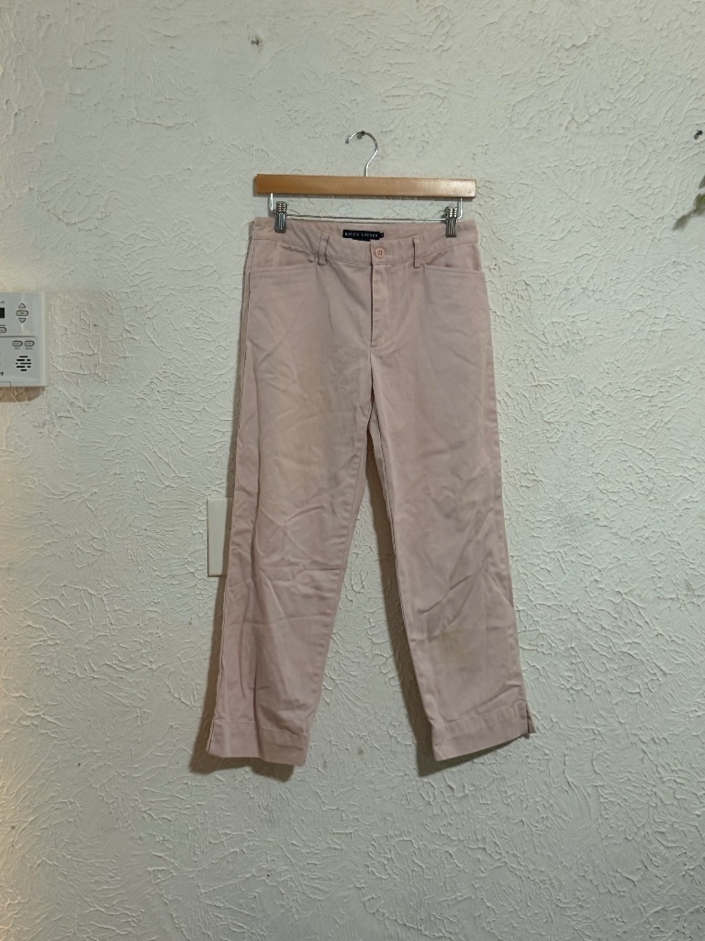 Polo Ralph Lauren Women’s Pink Cotton Chino Pants Straight Leg Size 4